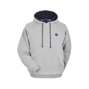 Gray With Blue Hoodie