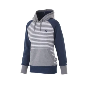 Gray With Navy Blue Hoodie