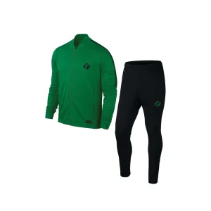 Green With Black Track Suit
