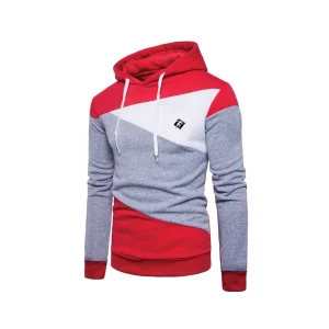 Red With Gray Hoodie